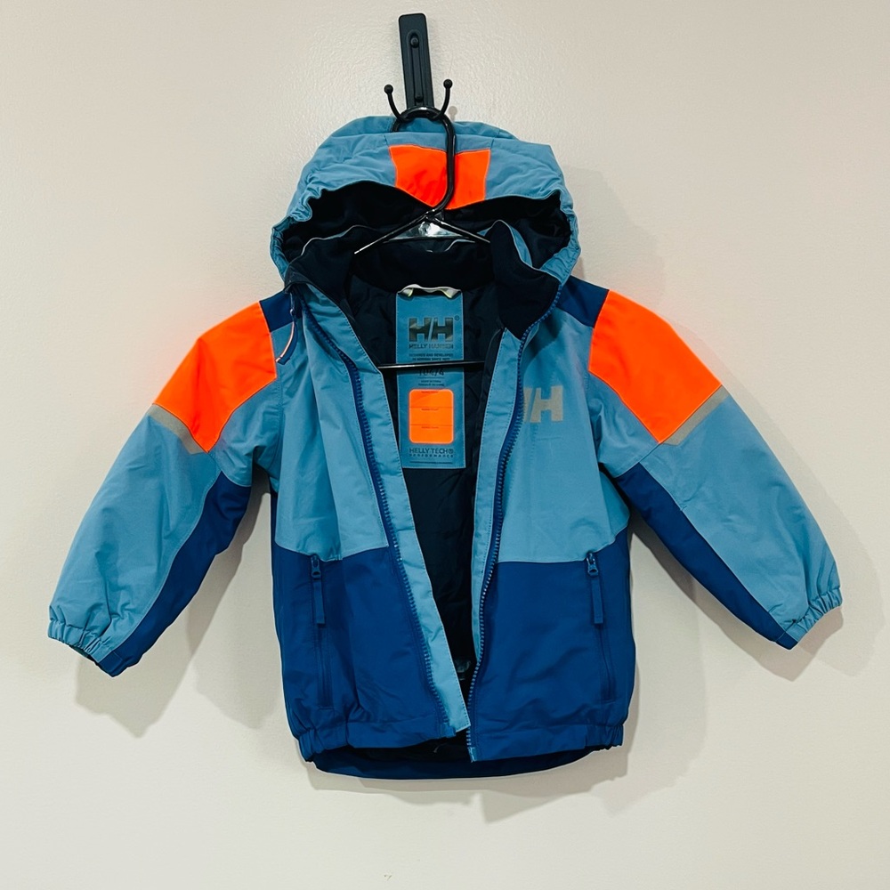 Helly Hansen Kids' Blue and Bright Orange Jacket